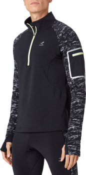 Energetics Rono langarm Laufshirt mit Halfzip