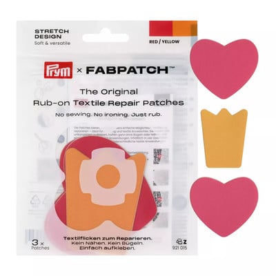Prym x Fabpatch Textilflicken-Set für einfache Reparaturen ohne Nähen oder Bügeln. Prym x Fabpatch Textilflicken-Set für einfache Reparaturen ohne Nähen oder Bügeln.