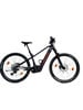 Lila E-Bike mit orangefarbenem Lapierre-Schriftzug und schwarzen Rädern.