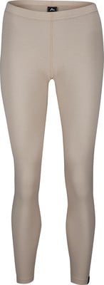 Damen-Leggings in Beige mit feinem Muster und Markenlogo am Bund. Damen-Leggings in Beige mit feinem Muster und Markenlogo am Bund.