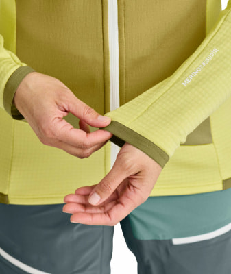 Ortovox Fleece Grid Fleecejacke mit Kapuze