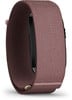 Ein rosafarbenes Garmin-Armband mit texturierter Oberfläche.