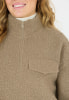 Athlecia Florrie W Sherpa Sweatshirt m.half Zipp langarm