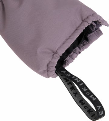 Lila Handschuh mit McKinley-Logo-Schlaufe. Lila Handschuh mit McKinley-Logo-Schlaufe.