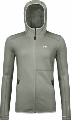 Grüne Herren-Fleecejacke mit Kapuze und durchgehendem Reißverschluss. Grüne Herren-Fleecejacke mit Kapuze und durchgehendem Reißverschluss.