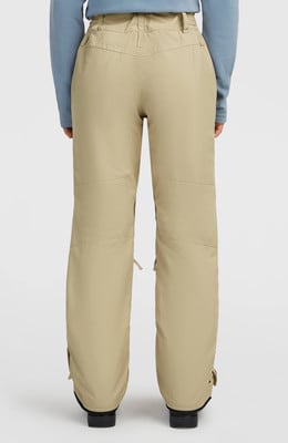 Damen-Hosen in Beige, hoher Bund, gerade Beine. Damen-Hosen in Beige, hoher Bund, gerade Beine.