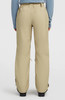 Damen-Hosen in Beige, hoher Bund, gerade Beine.