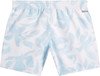 Weiße Badeshorts mit blauem Blumenmuster und O'Neill-Logo.