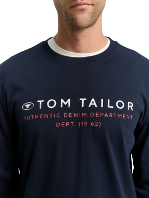 Tom Tailor Printed Longsleeve férfi póló
