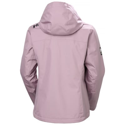 Helly Hansen rózsaszín női dzseki hátulról, kapucnival.