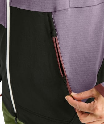 Ortovox Fleece Rib Fleecejacke mit Kapuze