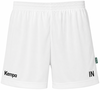 Kurze weiße Sporthose mit Kempa-Logo und Initialen IN.
