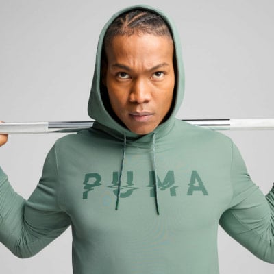 Puma M Cloudspun Branded Pán.mikina s kapucí