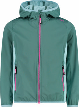 CMP Dívčí softsh.bunda s kapucí Girl Jacket Fix Hood Clima Protect