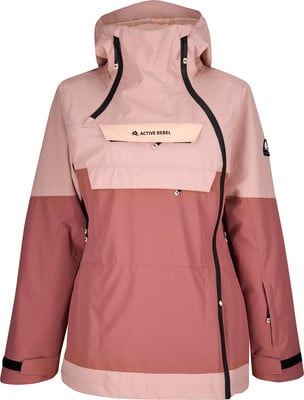 Rosa Damen Anorak Jacke mit Kapuze und großer Fronttasche. Rosa Damen Anorak Jacke mit Kapuze und großer Fronttasche.