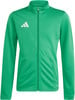 Grüne Adidas Jacke für Herren mit weißem Logo und Reißverschluss.