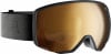 Atomic Skibrille mit dunkelgrauem Band und verspiegeltem Glas.