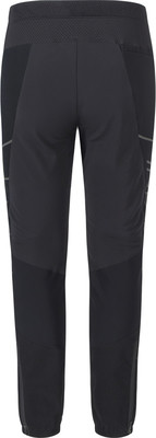Schwarze Outdoorhose mit reflektierenden Elementen und atmungsaktiven Einsätzen. Schwarze Outdoorhose mit reflektierenden Elementen und atmungsaktiven Einsätzen.