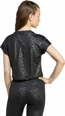 All Sports Animal Print Crop T-Shirt