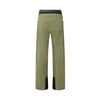 Grüne Skihose mit schwarzen Details und Logo auf der Rückseite.