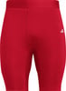 Rote Adidas-Sporthose mit seitlichem Logo.