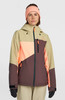 Damen-Skijacke von O'Neill mit Farbblockierung und Kapuze.