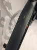 Teil eines schwarzen Mountainbike-Rahmens mit dem Schriftzug Reaction und Größenangabe.