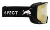 Skibrille mit schwarzem Band und Bullenlogo