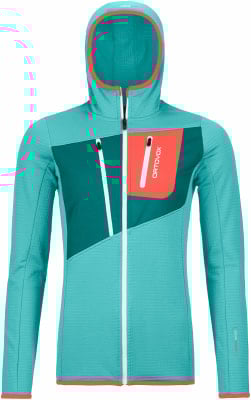 Ortovox Fleece Grid W női fleece kabát kapucnis