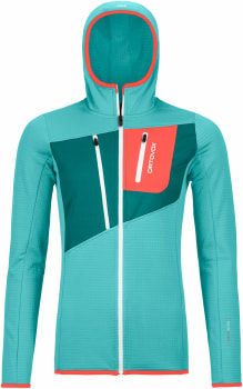Ortovox Fleece Grid Fleecejacke mit Kapuze