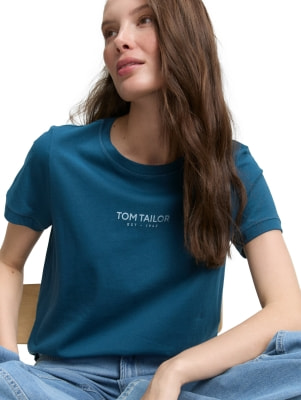 Tom Tailor Logo Print női póló