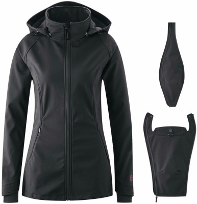 Mamalila Allrounder Softshell-Tragejacke mit Kapuze Mamalila Allrounder Softshell-Tragejacke mit Kapuze