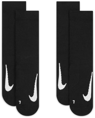 Nike Tenisové ponožky U Multiplier Crew 2PR Cushioned,2PÁ/BAL