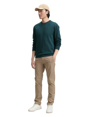 Tom Tailor Basic Crewn kötött férfi pulóver