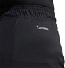 Schwarzer Stoff mit Climacool-Logo und elastischem Bund.
