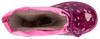 Mädchen-Gummistiefel mit rosa Rand und Sternen, innen warm gefüttert.