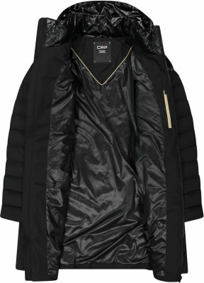 CMP Coat Snaps Hood Mantel Sorona Aura Flock