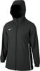 Schwarze Nike Herrenjacke mit Kapuze und weißem Logo.