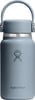 Blaue Hydro Flask Flasche mit Henkel und Logo.