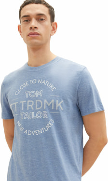 TOM TAILOR Printed Grindle férfi póló rövid ujjú