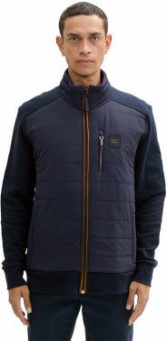 TOM TAILOR Hybrid Sweat Jkt pulóver