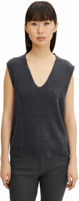 Tom Tailor TOM TAILOR Knit Sleeveless női pulóver V-nyakú