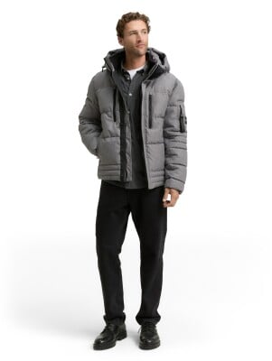 Tom Tailor Puffer Jacket férfi kapucnis kabát
