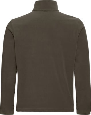 Grüne Fleecejacke mit Stehkragen und langen Ärmeln. Grüne Fleecejacke mit Stehkragen und langen Ärmeln.