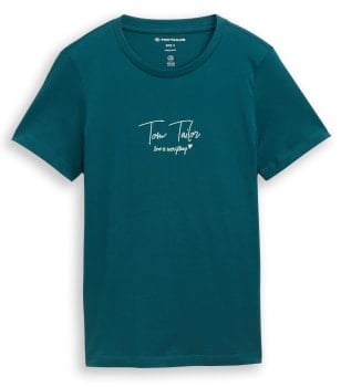 Tom Tailor Crew Neck Logo női póló