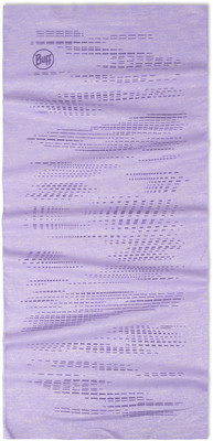 Lila Buff-Schlauchtuch mit dunkelviolettem Streifenmuster und Logo.