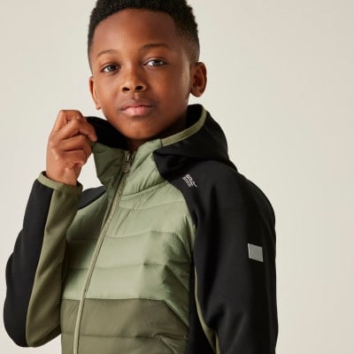 Regatta Kielder Hybrid IX gyerek kapucnis kabát