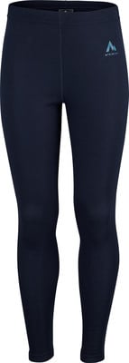 Dunkelblaue Damenleggings mit McKinley-Logo auf dem linken Oberschenkel. Dunkelblaue Damenleggings mit McKinley-Logo auf dem linken Oberschenkel.