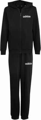 adidas J LIN FT TS 220 Jogginganzug mit Kapuze adidas J LIN FT TS 220 Jogginganzug mit Kapuze