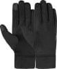 Schwarze Handschuhe mit Touchscreen-Funktion und Logo.
